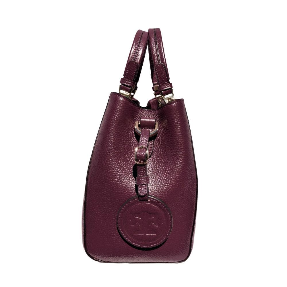 Zijkant van de Sedgefield Legacy tas met extra leren label.