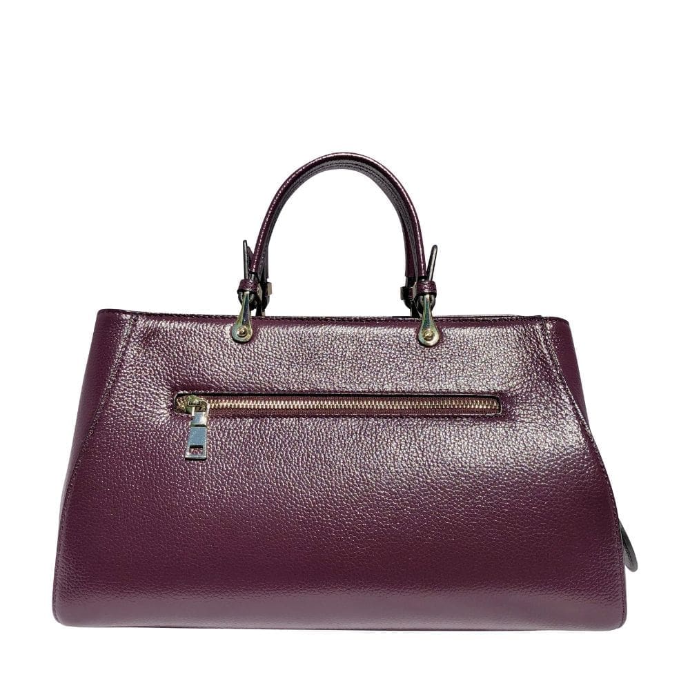 Achterkant van de Sedgefield tas met een ritsvak