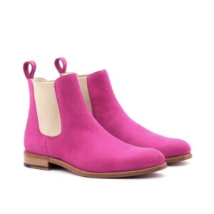 Rose suede chelsea boots