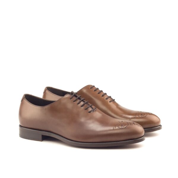 whole cut Oxford in medium bruin kalfsleer