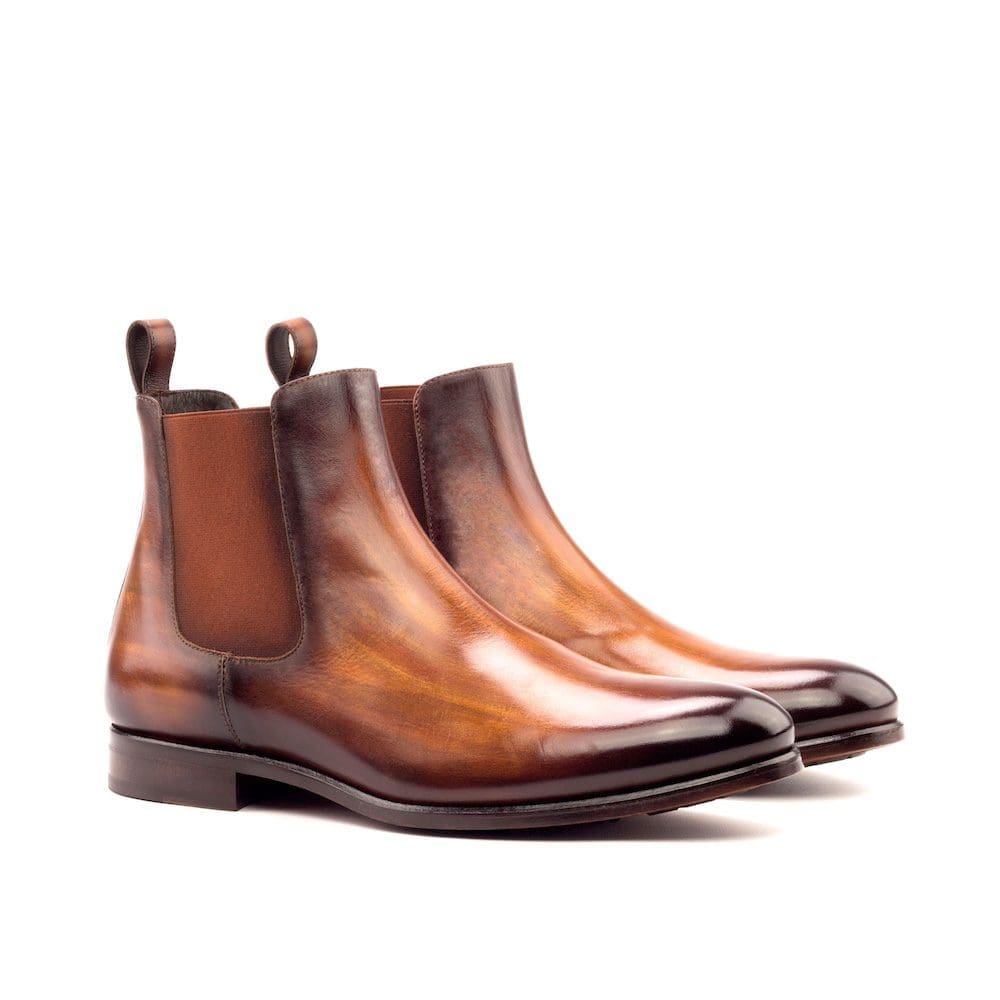 Tudor-Chelsea Boot Classic - Crust Patina Cognac-Elastic Cognac-MORAGHI