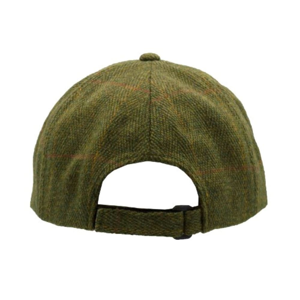 Mos groene baseball cap van achter gezien