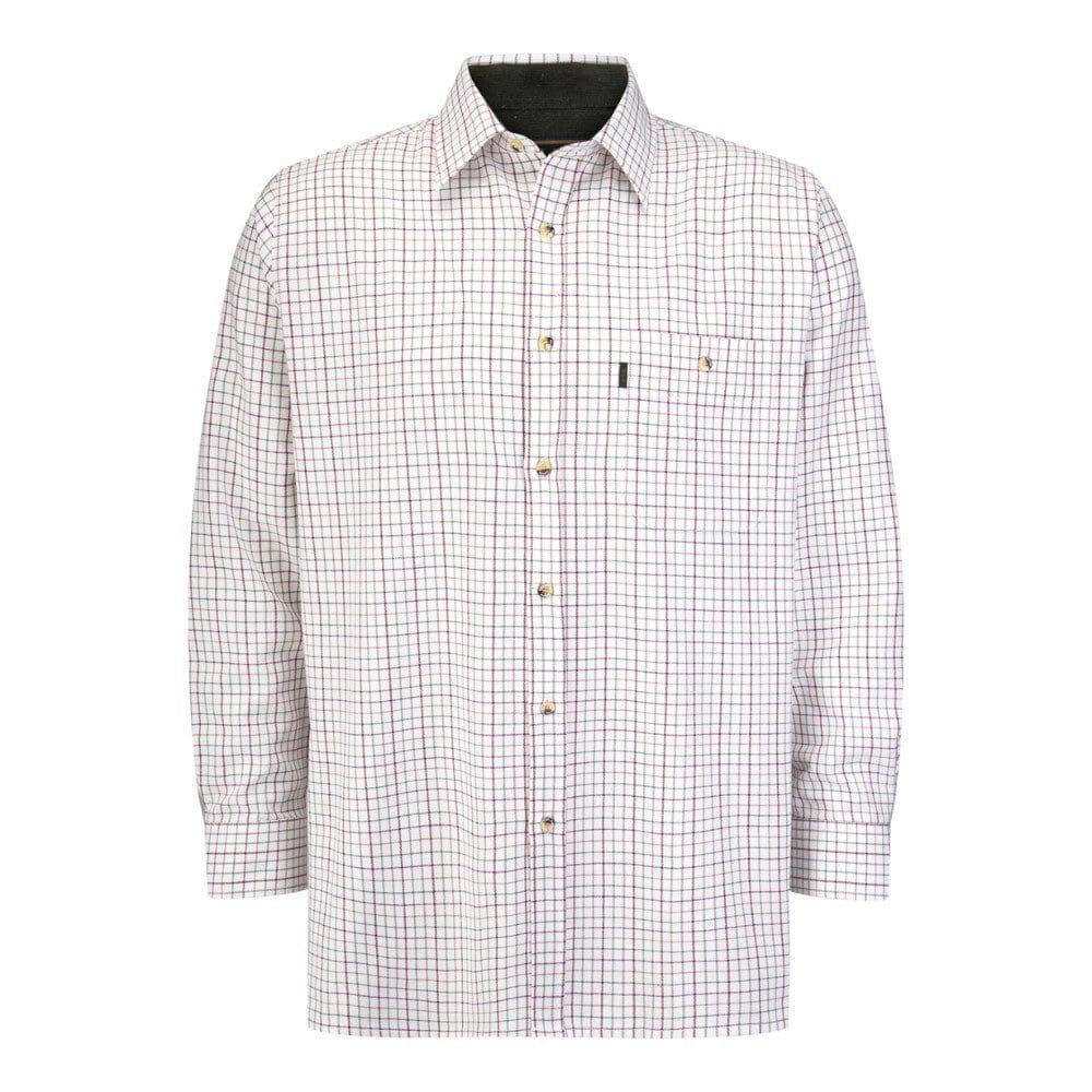 Uitgehangen country shirt wine