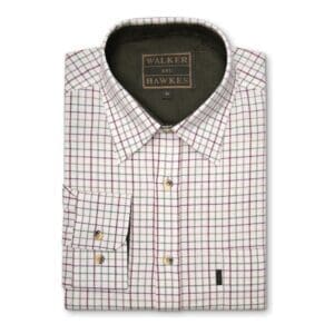 Tattersall country shirt wine