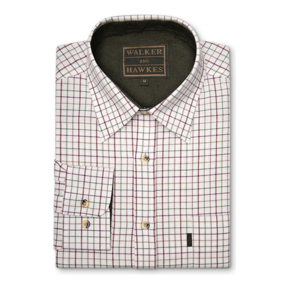 Tattersall country shirt wine
