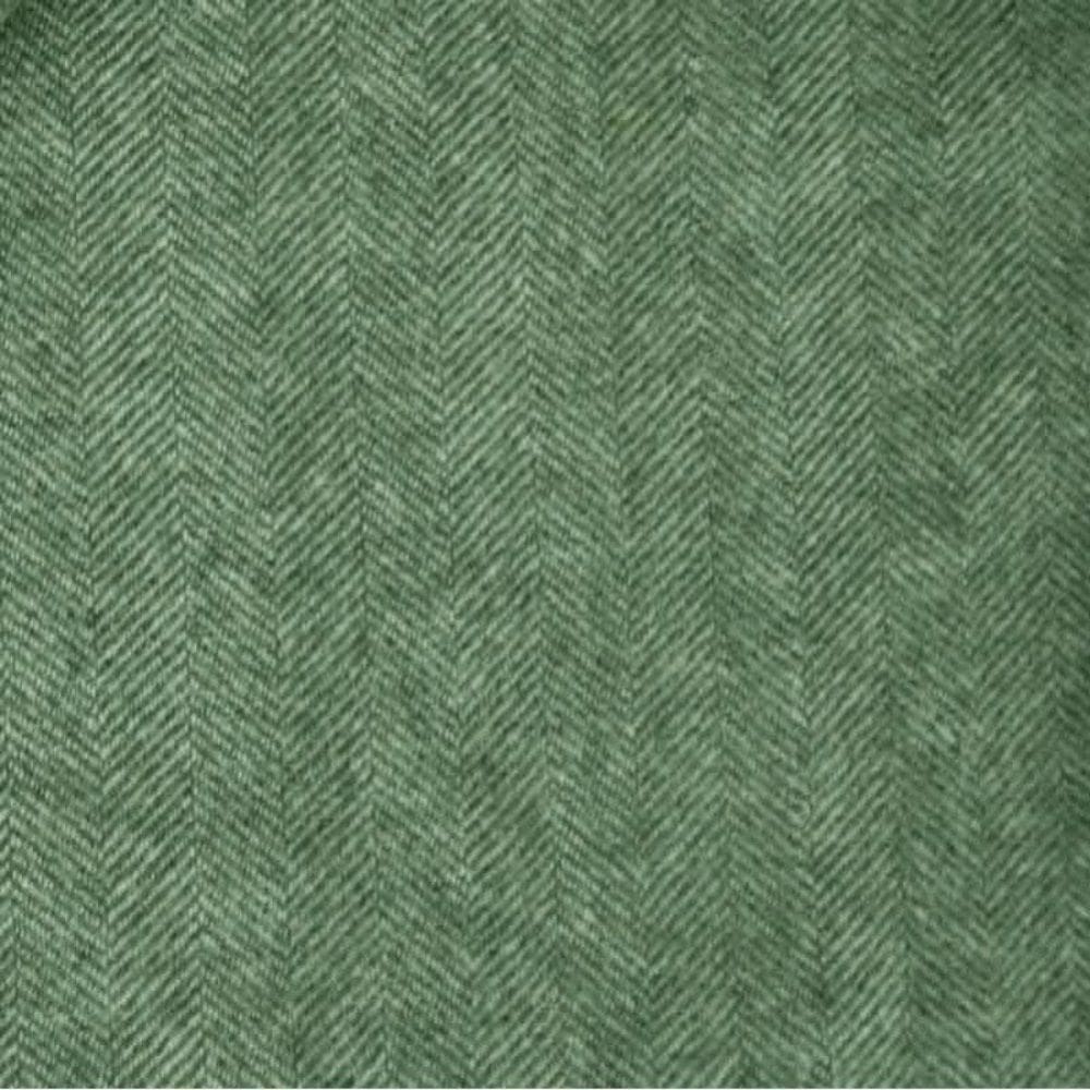 Detail van het weefsel van de groene lamswollen stola