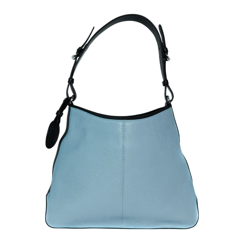 Tweed manor tote blauw achterzijde MORAGHI