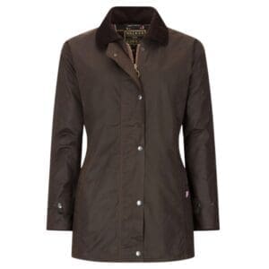 bruine dames waxjas voorkant