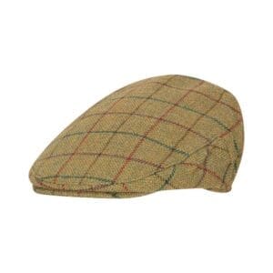 beige tweed flatcap